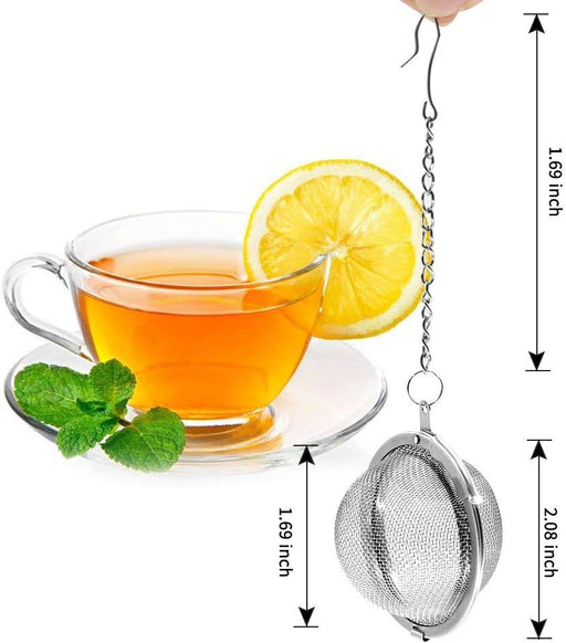 2pcs Stainless Steel Mesh Tea Ball 2.1 Inch Tea Strainers