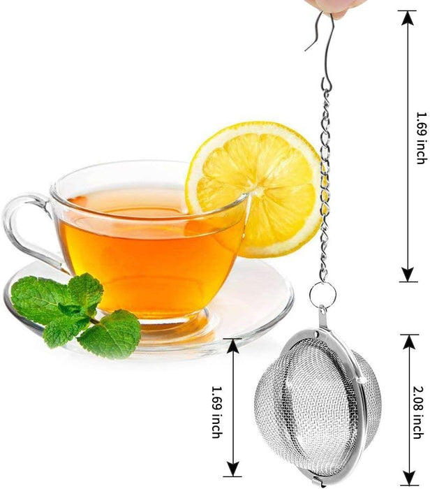 2pcs Stainless Steel Mesh Tea Ball 2.1 Inch Tea Strainers