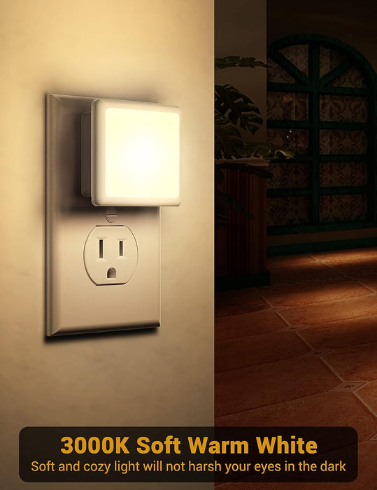 Night Lights Plug into Wall 2Pack,Plug in Night Light Dusk-to-Dawn