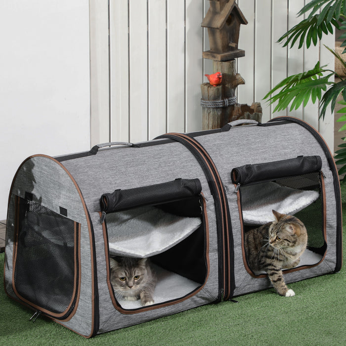 Two-Compartment Soft Pet Carrier
