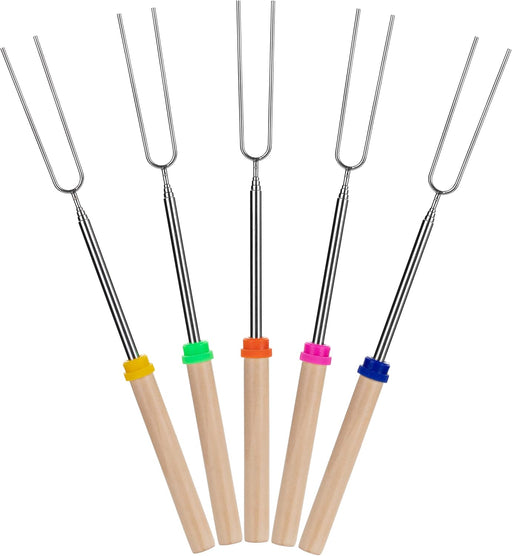- Marshmallow Roasting Sticks, 32”, 5 Pack, Dark Brown