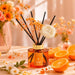 Flower Reed Diffusers Set, 5.07 oz Freesia/Passion Fruit/Orange Scented Oil Diffuser with 8 Reed Sticks, Home Fragrance Diffuser Gift Set for Bathroom & Office Decor 150ml