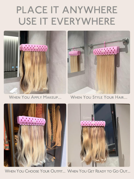 Hair Extension Holder for Styling and Storage