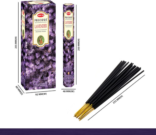 Lavender Incense Sticks – Pack of 120 | Hand-Rolled in India | Soothing Floral Aroma for Relaxation, Stress Relief, Meditation, Yoga, Prayer & Home Fragrance