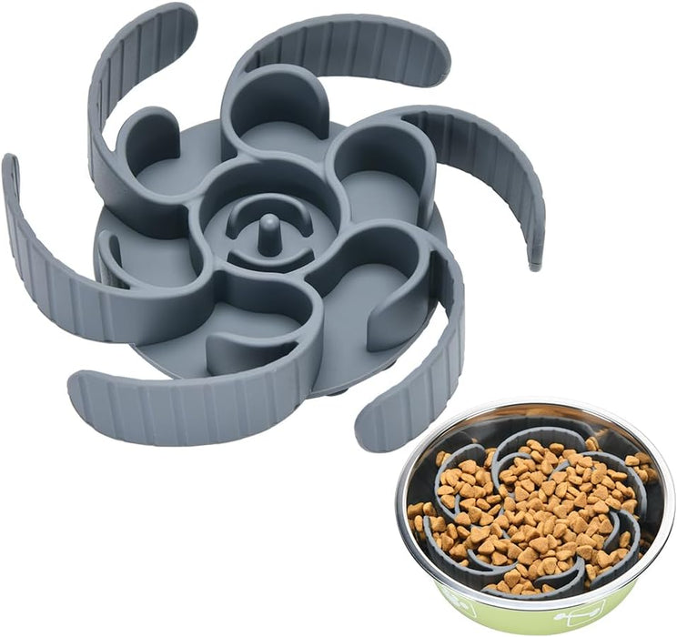 Slow Feeder Dog Bowls Insert,Third Generation upgradedSuper Firm Eating Bowl（Cuttable） for Large Breed and Medium Small 