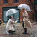 Scalloped Clear Dome Umbrella, Auto Open, See-Through