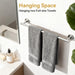 Brushed Nickel Towel Bar, 24 Inch Bathroom Towel Rack Modern Bathroom Decor