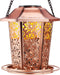 Solar Bird Feeders for Outdoors Hanging - Premium Grade Metal Bird Feeder, Chew-Proof, Weather and Water Resistant Wild 