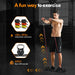 Push Up Board,Home Gym,Portable Exercise Equipment,Pilates Bar and 20 Fitness Accessories with Resistance Bands and Ab Roller Wheel,Full Body Workout at Home