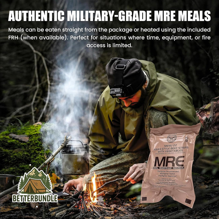 2026 Inspection MRE, U.S. MRE Meals, Emergency Supplies, Emergency Food Supply, Survival Food w/ Flameless Heater, Ready