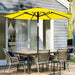 9FT Outdoor Patio Umbrella with Tilt and Crank, Yellow