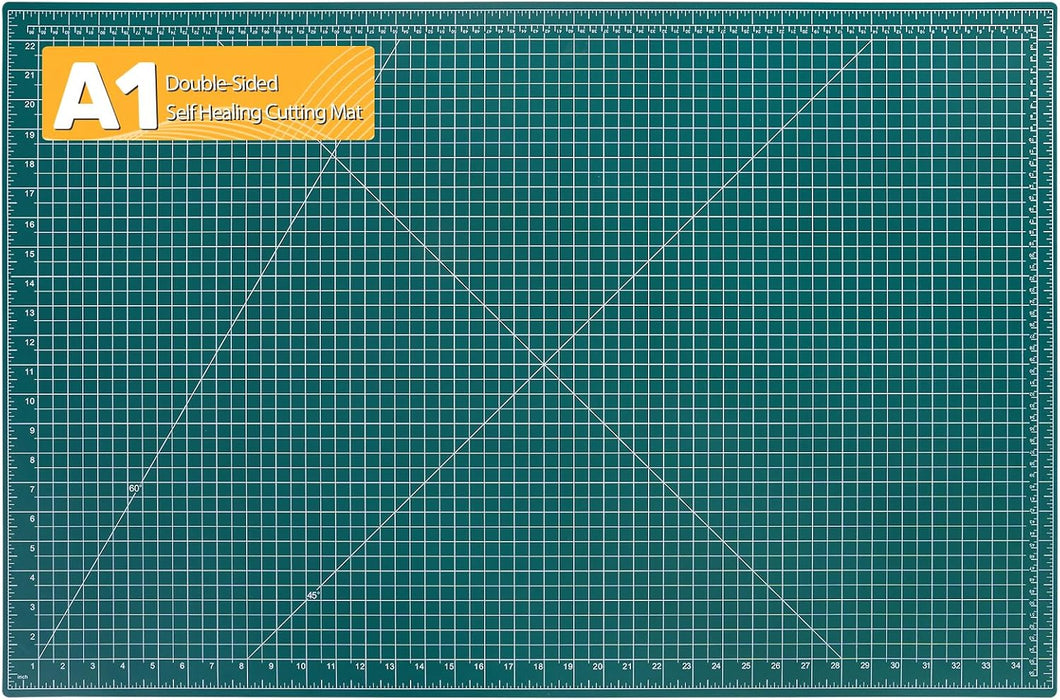 Self Healing Cutting Mat, 35" x 23", Double-Sided Rotary Cutting Mat for Sewing, Quilting, Scrapbooking & Craft, Large C
