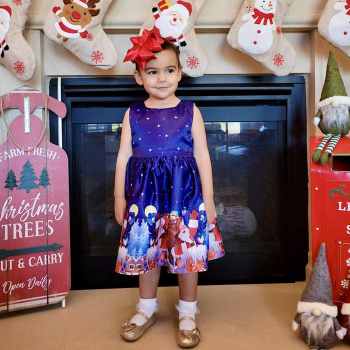 Girls Christmas Dresses Fancy Halloween Christmas Festival Party Dress for 2-9Years Toddler Girls