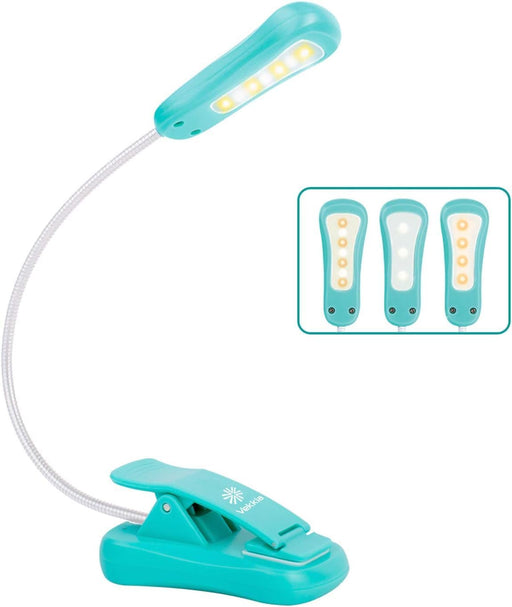 Rechargeable Book Light for Reading in Bed(Blue)