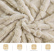 Fleece Throw Blanket for Couch, Fall Boho Blankets,50"x60" Khaki