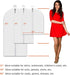 Clear Garment Bags for Hanging Clothes, 60 Inch, 7 Pack with 5 Cedar Balls