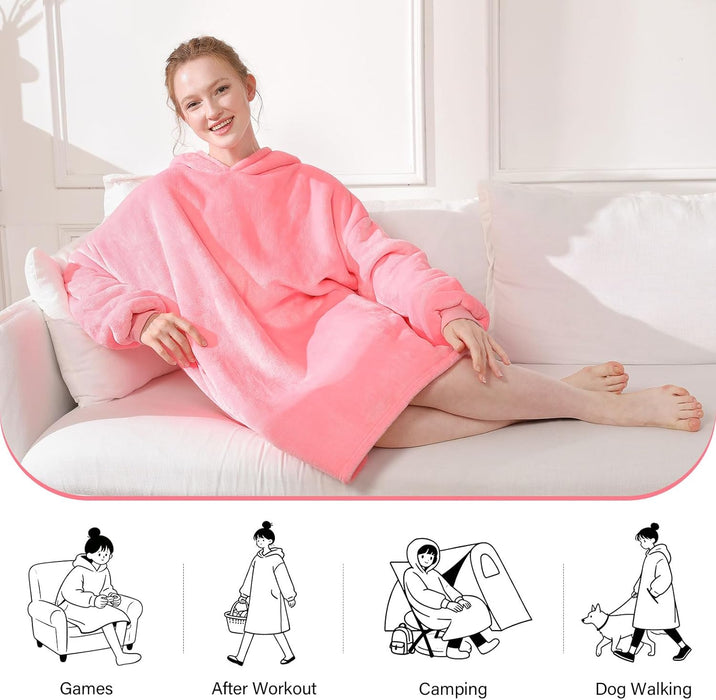 Blanket Hoodie,Oversized Wearable Sweatshirt,Gifts for Women