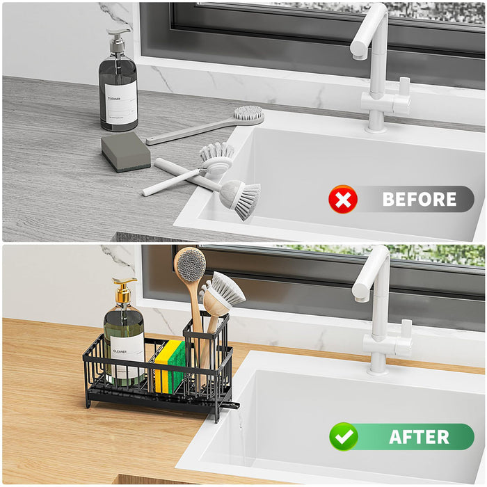 Kitchen Sink Sponge and Soap Organizer
