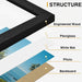 8x10 Picture Frames Set of 9 for Wall or Tabletop Display, Black