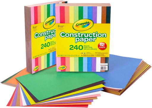 Construction Paper Bulk Pack (480 Sheets) – 10 Assorted Colors, 9x12, Teacher School Supplies & Classroom Must Haves, Ca