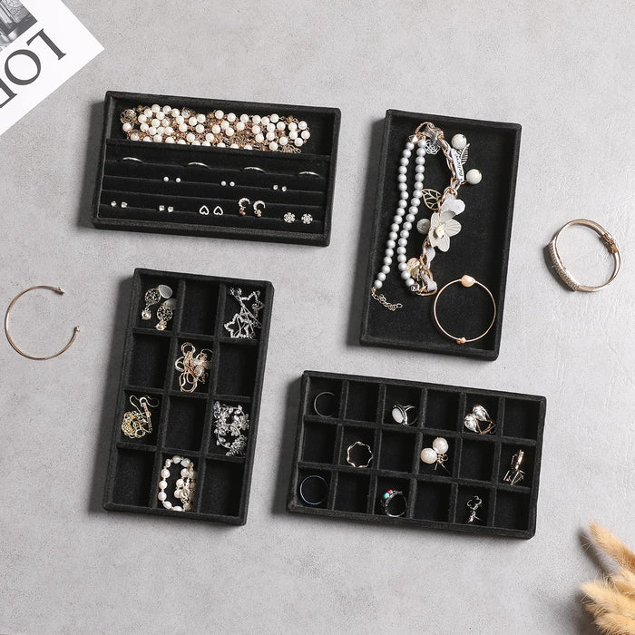 Jewelry Trays for Drawer,Set of 9 Jewelry Organizer and Storage