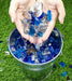 20 Pounds Bahama Blend Fire Glass for Fire Pit - 1/2 Inch High Luster Reflective Tempered Glass Rocks for Natural or Propane Fireplace, Safe for Outdoors and Indoors