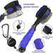 2 Pack Golf Club Brushes and Groove Cleaner 2 ft Retractable Zipline Carabiner Golf Brush Head with Retractable Spike Co