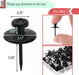 - Double Headed Picture Hanging Nails, 50 Pack, Black