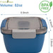 Salad Lunch Container To Go, BPA-Free 52-oz Salad Bowls to go for lunch
