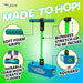 My First Foam Pogo Jumper for Kids Fun and Safe Pogo Stick, Durable Foam and Bungee Jumper for Ages 3 and up Toddler Toys, Supports up to 250lbs (Blue)