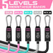 Resistance Bands with Handles, 5 Level Exercise Bands, 150LBS Workout Bands