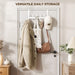 Over The Door Hooks, Door Hanger Hooks for Hanging, Over The Doors Towel Racks for Bathroom, Coat Rack Dorm Essentials (1Pack, White, Fit 1-3/4" Doors)