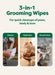 Dog Wipes for Paws & Butt, Deodorizing, Unscented, 100ct