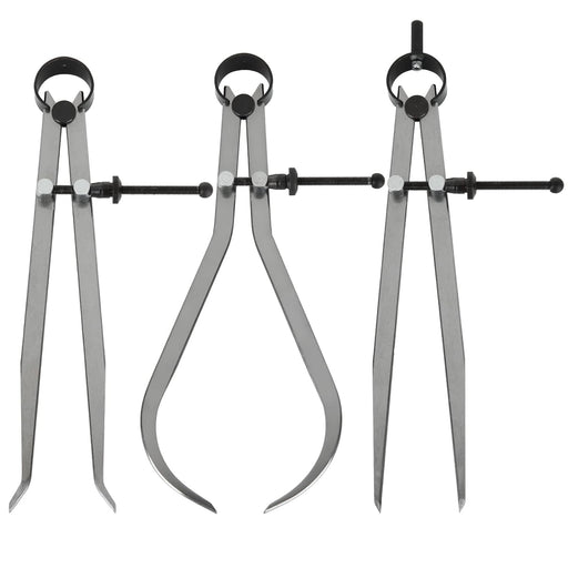 3 Piece Spring Caliper/Divider Set, 8 inches Inside Spring Outside Divider Caliper Set, Calipers Measuring Tool for Wood