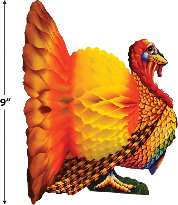12-inch Tissue Turkey Centerpiece; 3/Pack99066