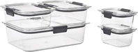 Brilliance BPA-Free Food Storage Container Set with Airtight Lids, 5-Pack (3.2 Cup) - Perfect for Lunch, Meal Prep, and Leftovers