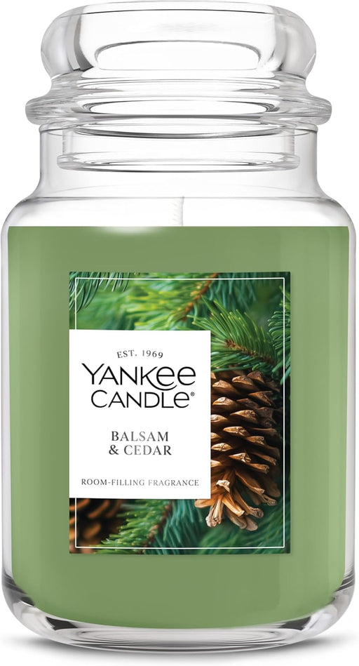 Balsam & Cedar Scented Candle, 22oz Large Jar