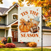 Fall Decorations Garden Flag 12x18 Inch for Outside Double Sided Weather & Fade Resistant Pumpkin Yard Flags Outdoor Tha
