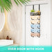 Towel Racks for Bathroom Storage - 6 Tier Over The Door & Wall Mount Rolled Towel Storage Organizer Holder with Metal Shelf Basket for Small Bathroom, Camper, Rv - Black, Patented