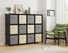 Closet Organizers and Storage, 12 Cube Storage Organizer, Black