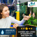 11 in 1 - Aquarium Test Strips | 950 Tests - 150 Strips | Fish Tank Aquariums Water Test Kit & ebook | Aquarium Thermometer | Fish Tank Water Testing Kit Includes 50 Ammonia Strips | Versatile Usage