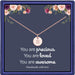 Disc Initial Necklaces for Girls Jewelry - Birthday Gifts for Girls