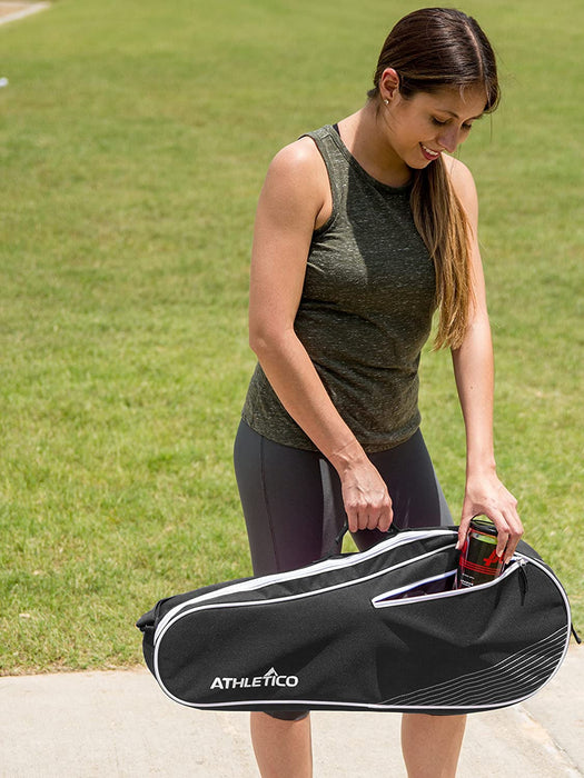 Tennis, Racquetball & Pickleball Racket Bag — Black