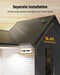 Solar Outside Lights with 113 Bright LEDs 7000K with 16ft Cable