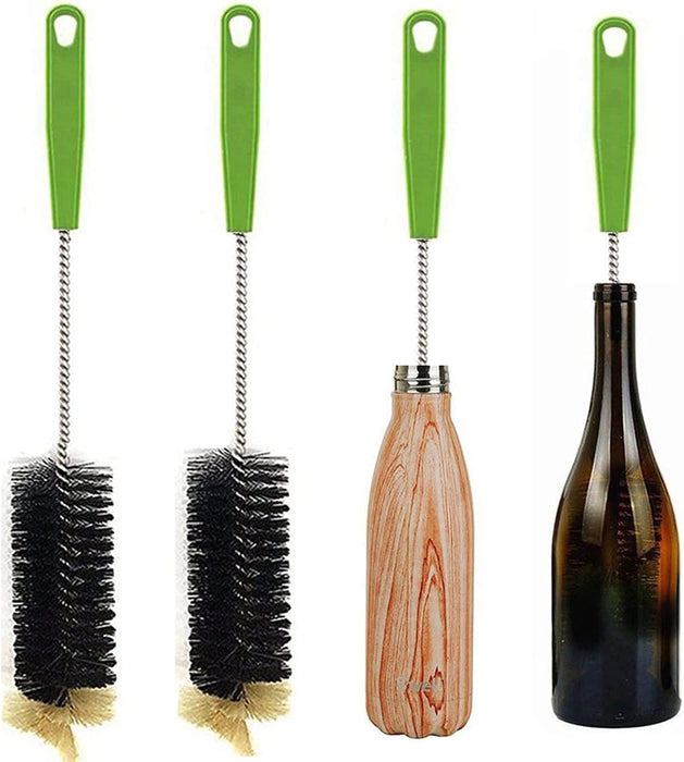 Long-Handle Water Bottle Cleaning Brush — Black