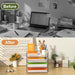 4-Tier Acrylic Paper Tray Organizer, Clear Stackable Desk File Organizer for Documents, Files, Letters, A4 Paper, Books,