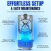 2 Fruit Fly Traps & 10 Adhesive Cartridges, Indoor Plug-in Bug Catcher, UV Light Fly Trap Captures Fruit Flies, Gnats, H