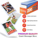 200 Card Sleeves Hard Plastic,  3"X 4" Trading Card Holder, 35PT