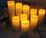 Flameless Candles Led Candles Pack of 9 (H 4" 5" 6" 7" 8" 9" x D 2.2") Real Wax Battery Candles with Remote Timer for Ho