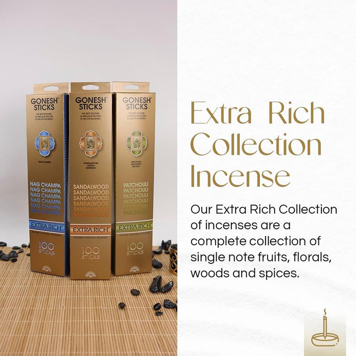 - Extra Rich Scented Incense Sticks - Non-Toxic 10” Slow Burn Aromatic Sticks - Lavender - 100 Pack